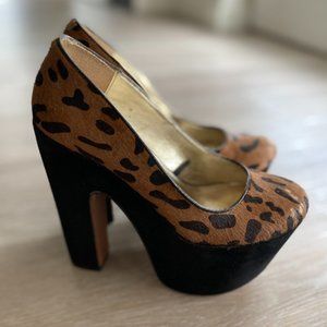 Wild Pair Leopard Platform Heels